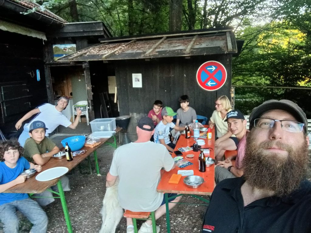 Beste Stimmung im Lager während des gesamten Wochenendes.